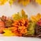 Glitzhome® 72" Fall Dahlia Pumpkin, Leaf and Berry Garland